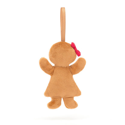 Festive Folly Gingerbread Ruby Plush Toy Ornament