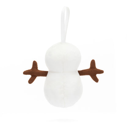 Festive Folly Snowman Plush Toy Ornament