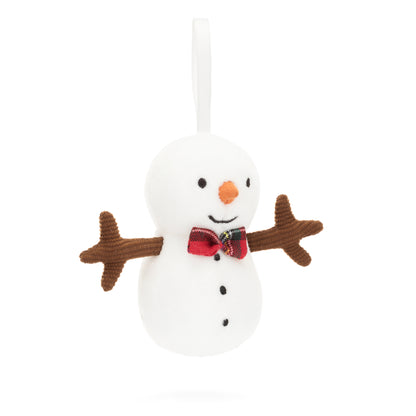 Festive Folly Snowman Plush Toy Ornament