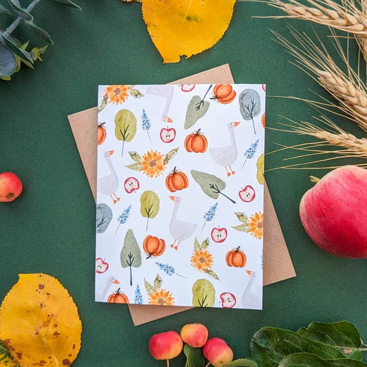 Fall Collage Greeting Card