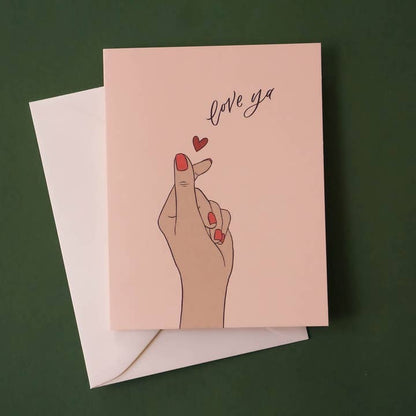 Finger Hearts Card