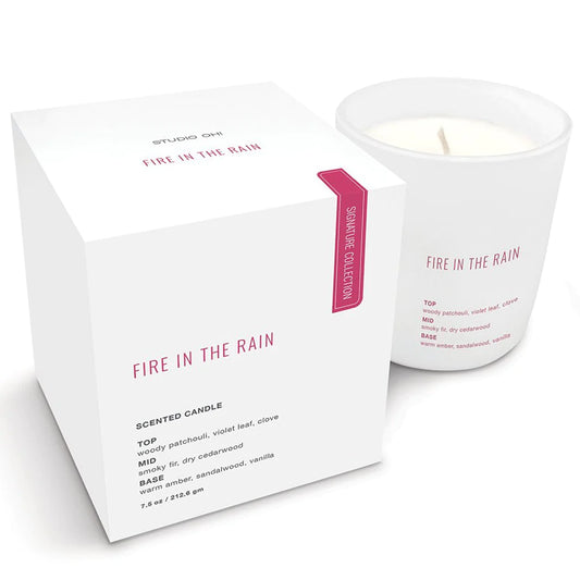 Fire In The Rain Boxed Candle