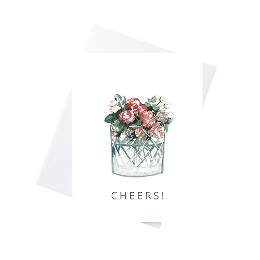 Floral Glass Card