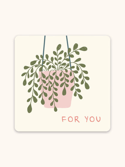 Floral Notes Mini Note Card Set with Stickers