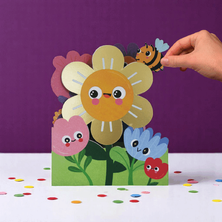 Flower Interactive Birthday Card