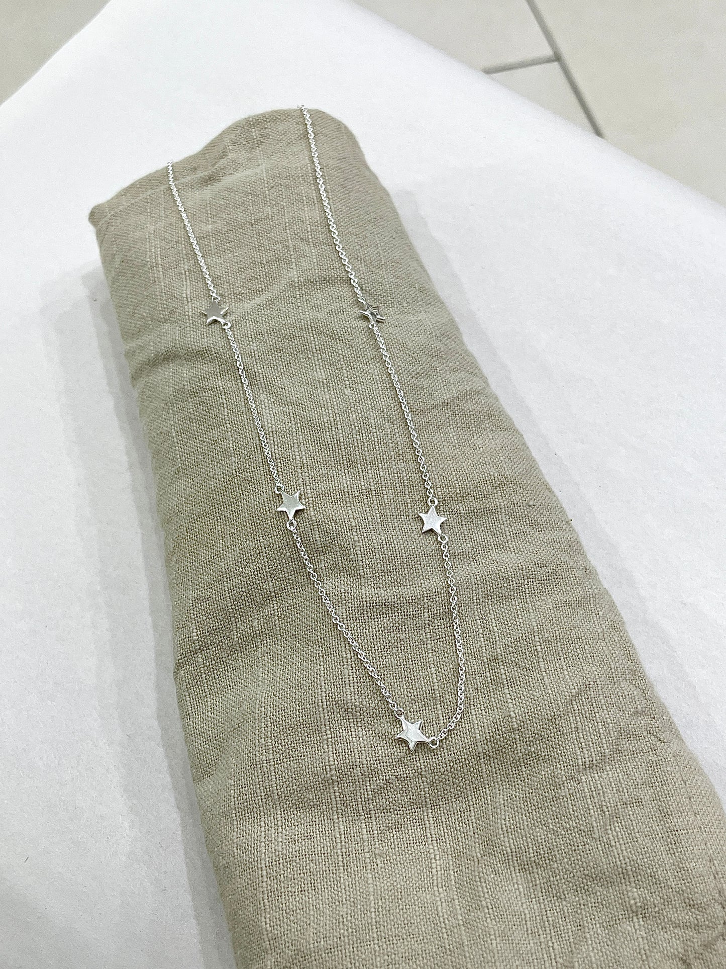 Short Star Station Necklace