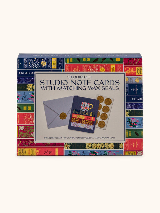 Fully Booked Studio Note Card Set with Matching Wax