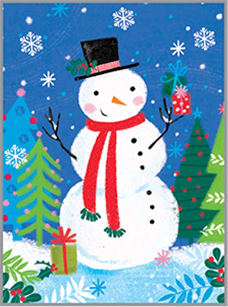 Snowman Gift Enclosures Card