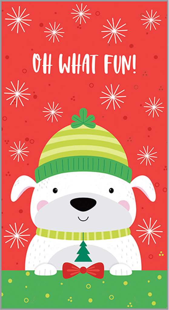 Christmas Puppy Christmas Money Gift Card