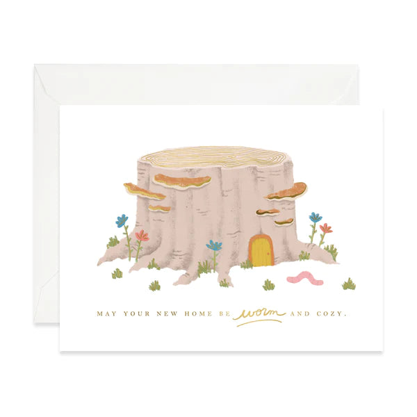 Worm Cozy Home Card