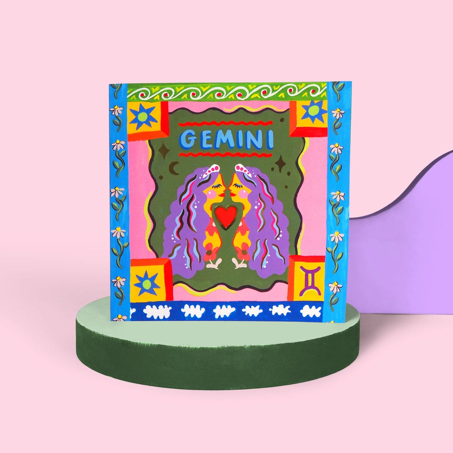 Gemini Zodiac Card