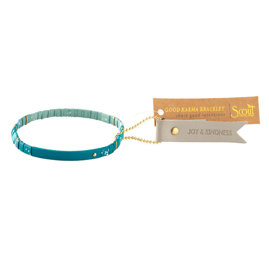 Good Karma Ombre Bracelet - Joy & Kindness Turquoise/Gold