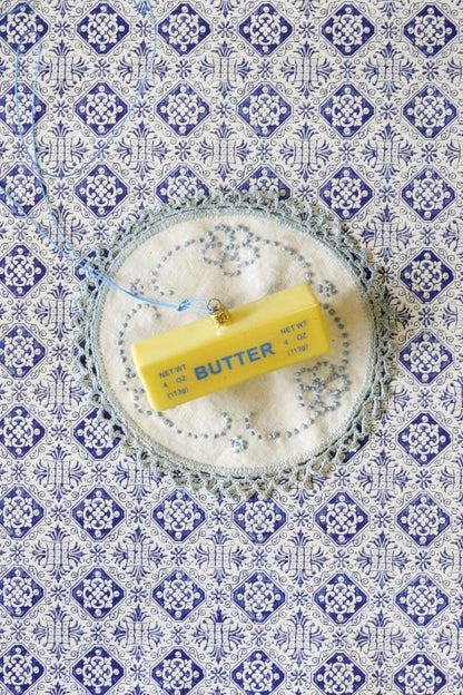 Stick Of Butter Glass Ornament