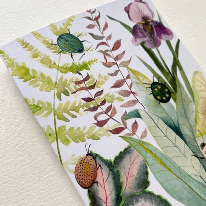 Garden Beetles Art Card