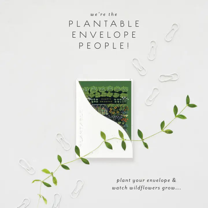Garden Greenhouse Sprout Mini Greeting Card