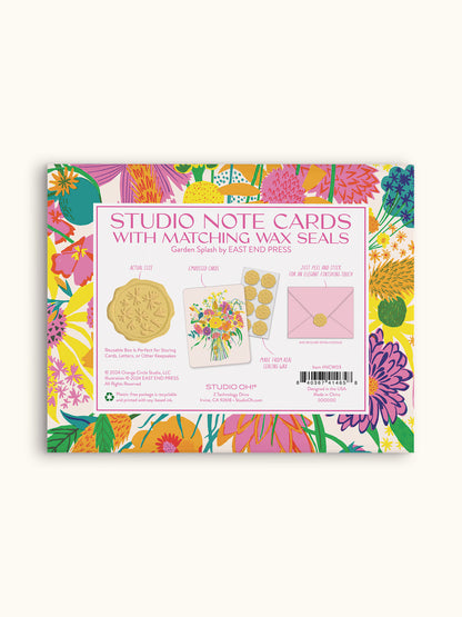 Garden Splash Studio Note Cards with Matching Wax