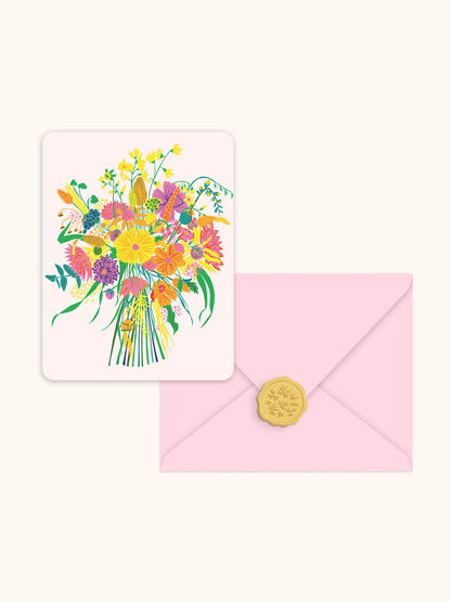 Garden Splash Studio Note Cards with Matching Wax