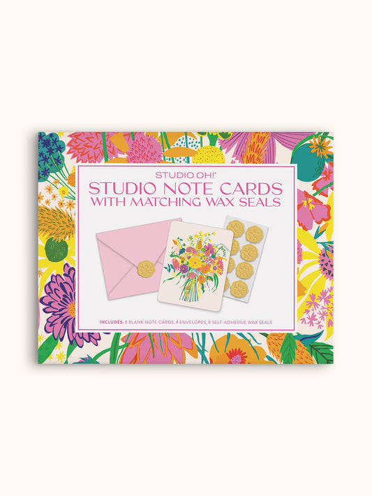 Garden Splash Studio Note Cards with Matching Wax