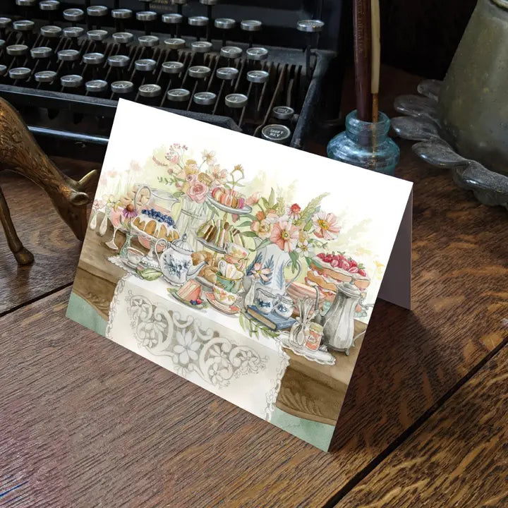 Garden Tea Party Card