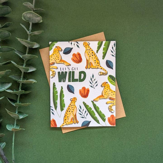 Get Wild Cheetah Greeting Card