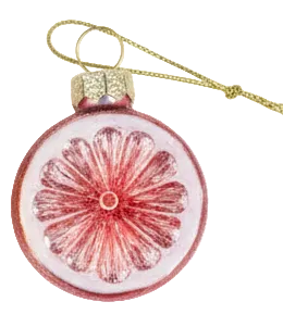 Glass Fruits Ornament