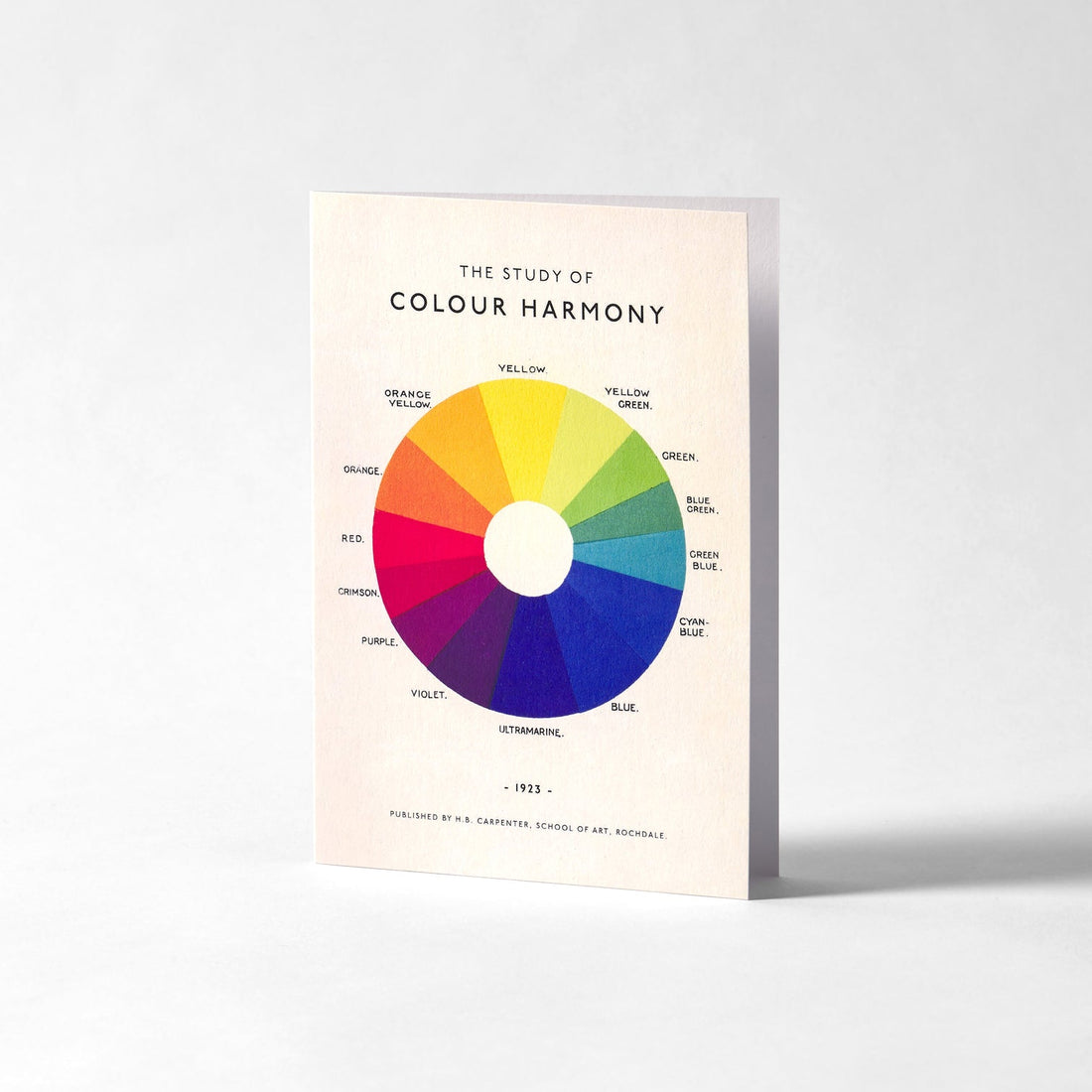 The Study of Colour Harmony Greeting Card