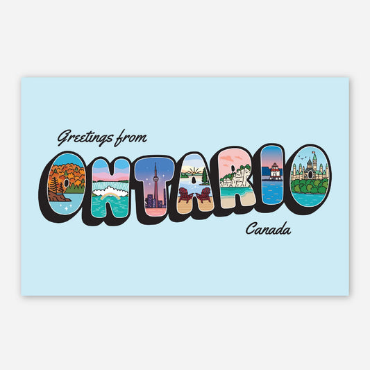 Greetings from Ontario Postcard