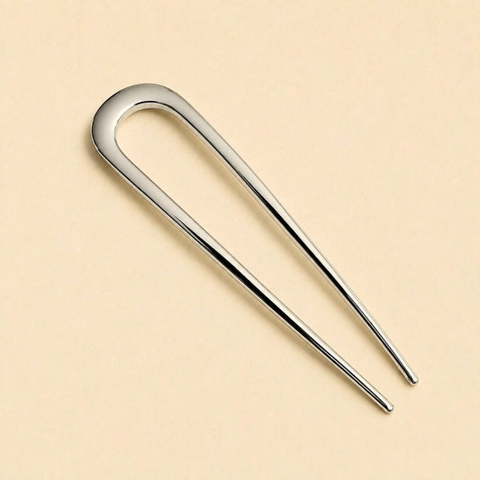 Lydia French Hair Pin Silver