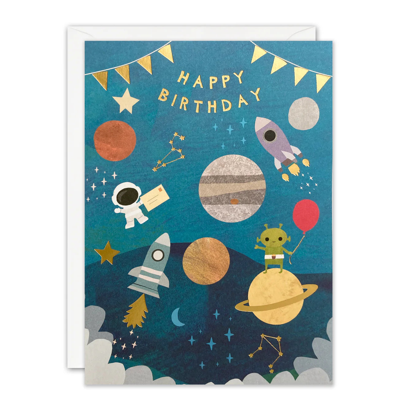 Outer Space Birthday Card