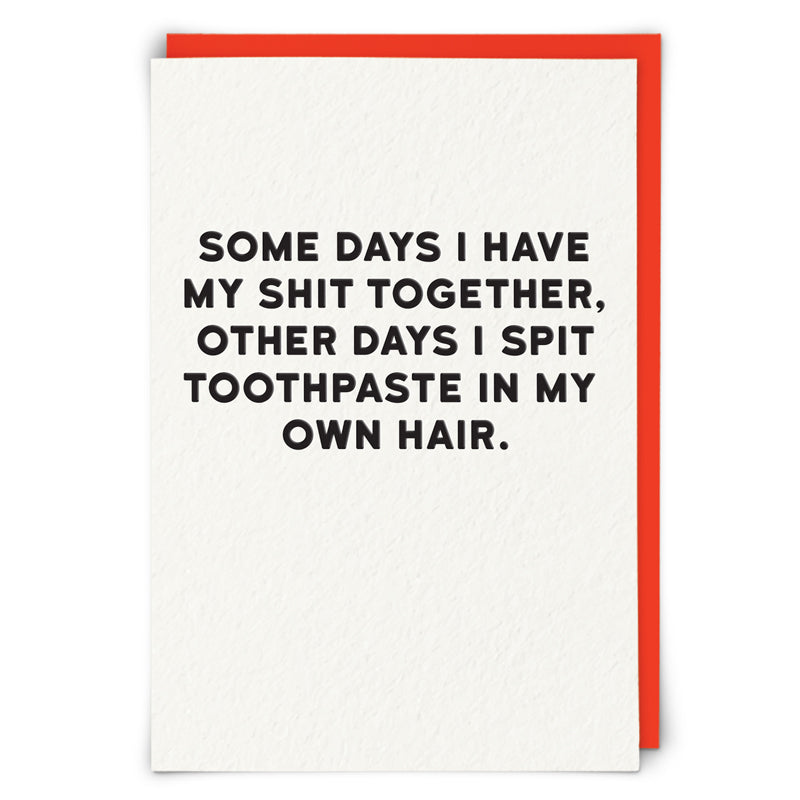 Toothpaste Card