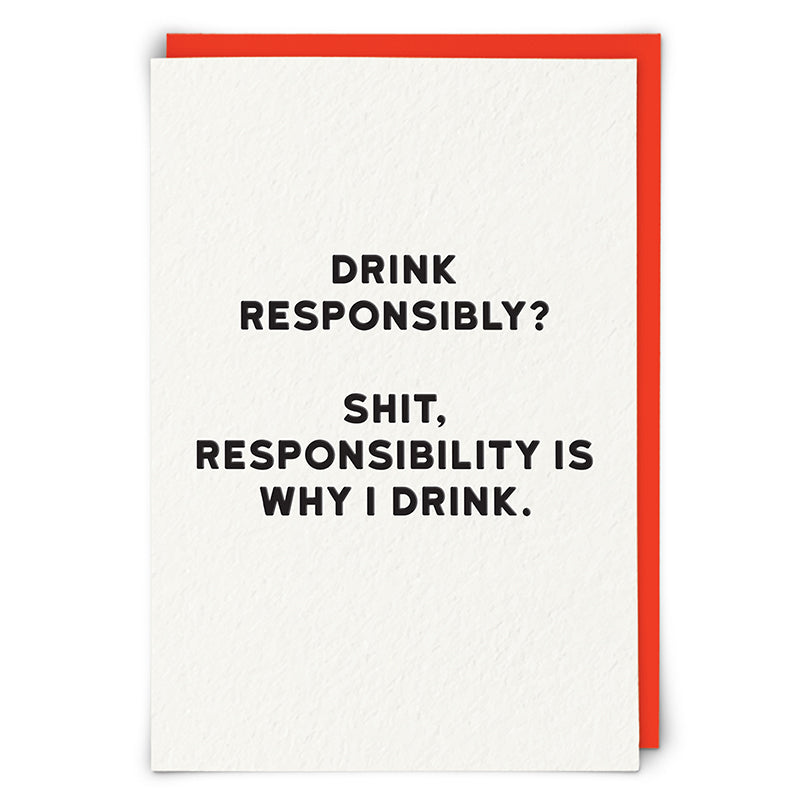 Drink Responsibly Card