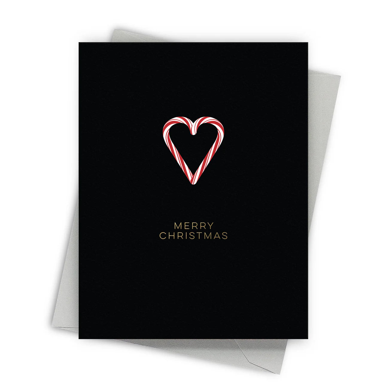 Candy Cane Heart Card