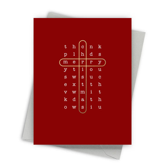 Christmas Crossword Card