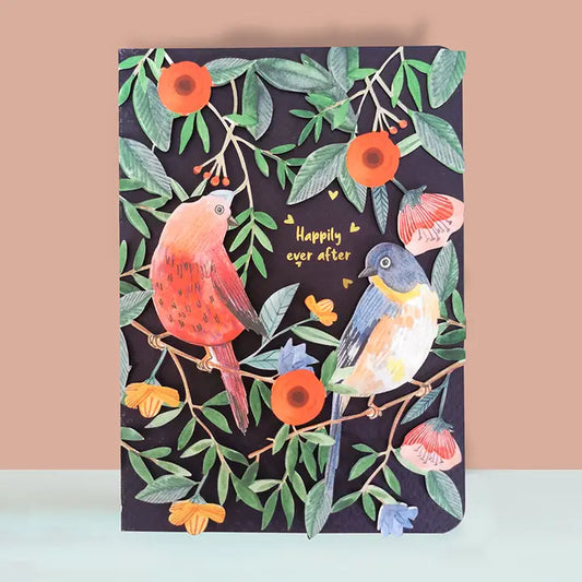 Happily Ever After Laser Cut Wedding Card