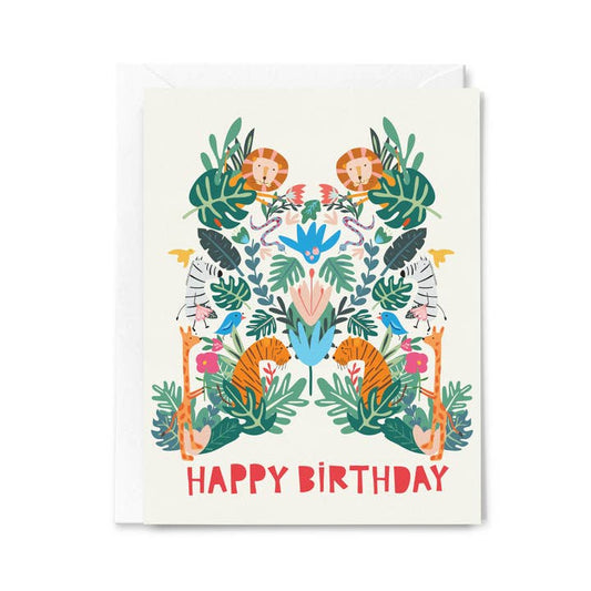 Happy Birthday It's A Jungle Out There Card