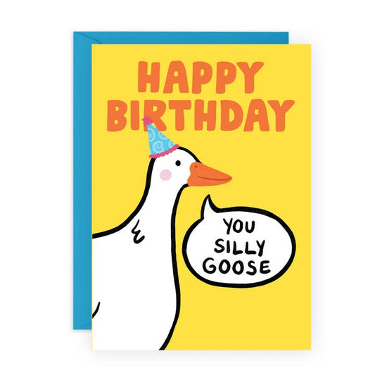Happy Birthday Silly Goose Funny Birthday Card