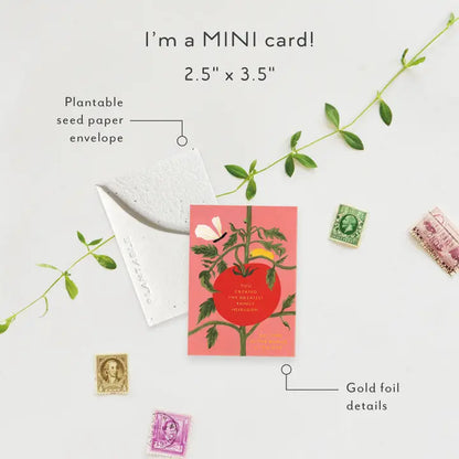 Heirloom Sprout Mini Greeting Card