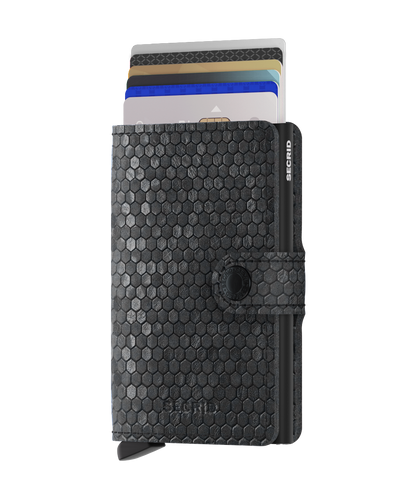 Miniwallet Hexagon Black