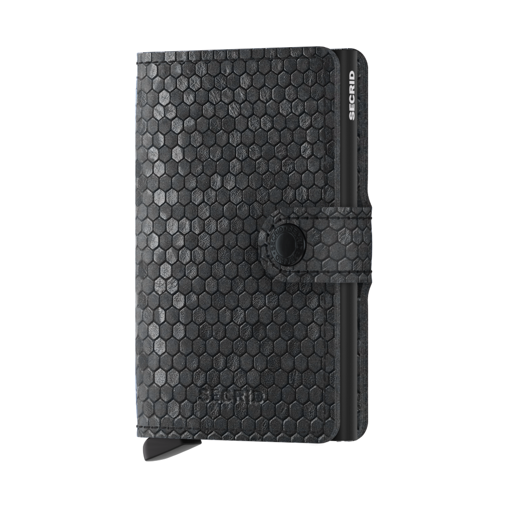 Miniwallet Hexagon Black