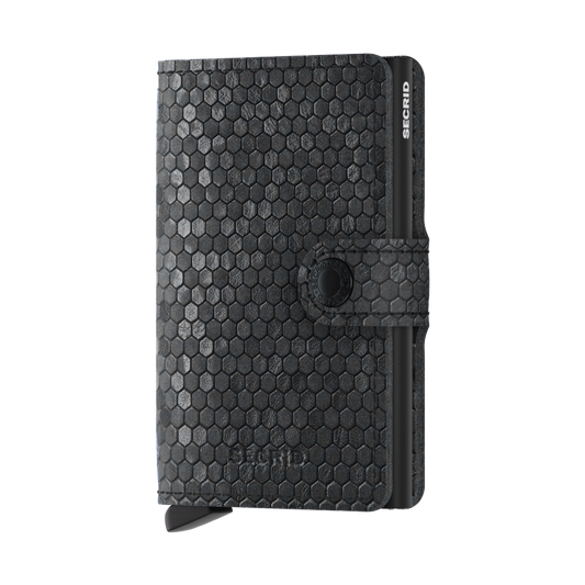 Miniwallet Hexagon Black