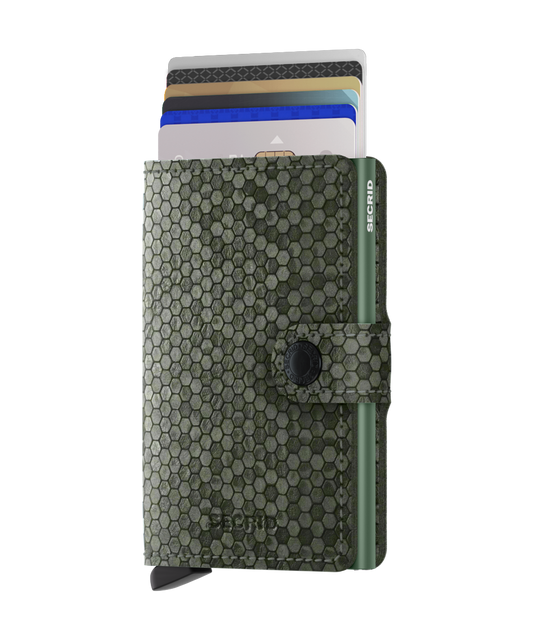 Miniwallet Hexagon Green