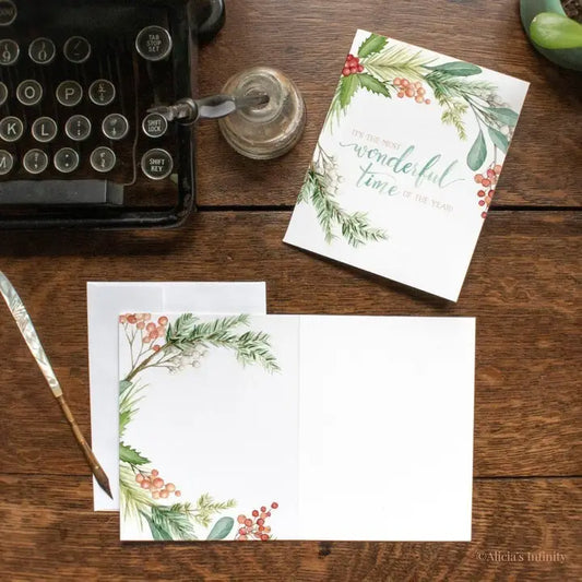 Holiday Wreath Card
