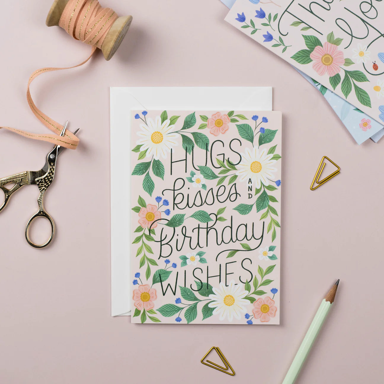 Hugs, Kisses and Birthday Wishes Card
