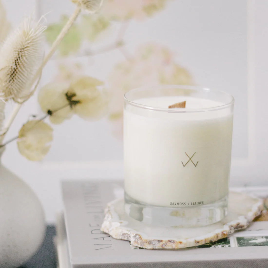 Simple Collection Oakmoss & Leather Candle
