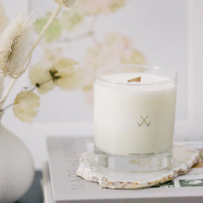 Simple Collection Oakmoss & Leather Candle