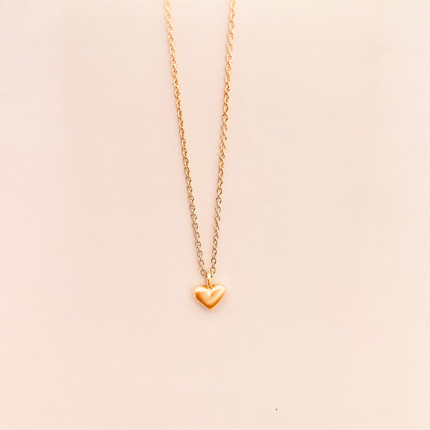 New Puffy Heart Sterling Silver Necklace