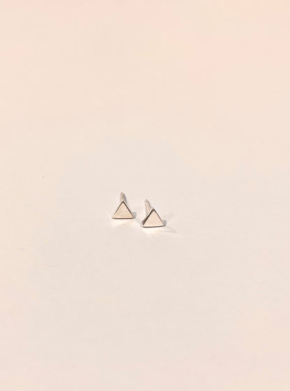 Tiny Triangle Stud Earrings