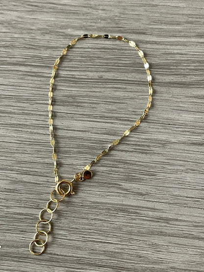 Mirror Chain 14K Gold Vermeil Bracelet