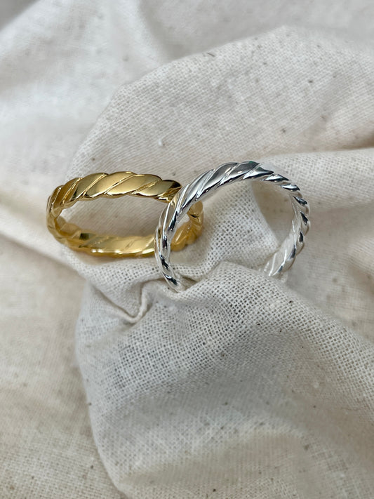 Flat Braided Band Ring