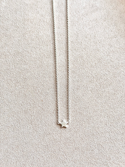 Tiny Star Sterling Silver Necklace
